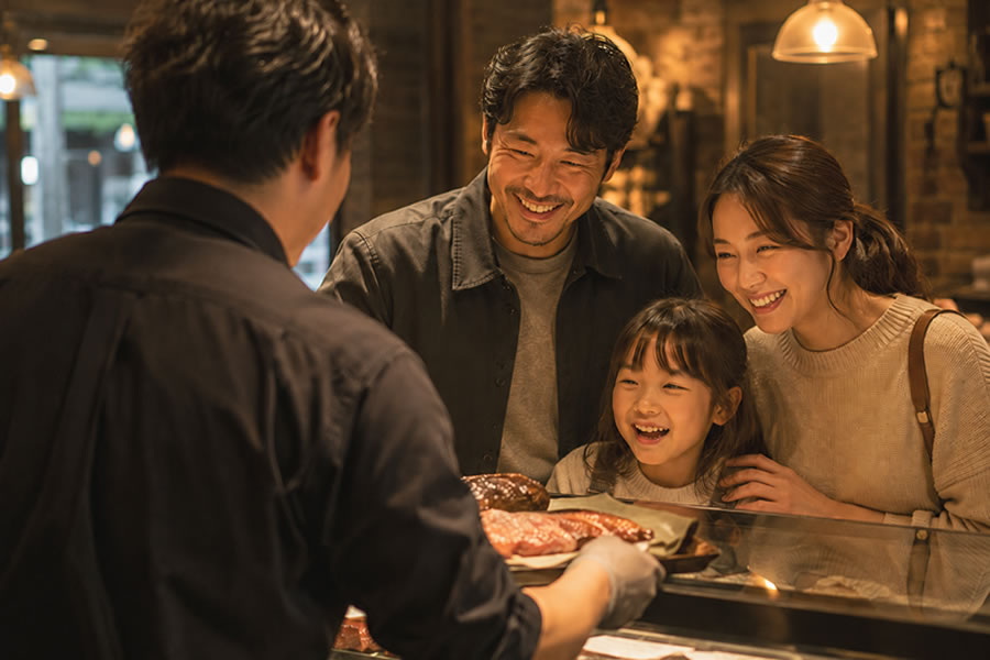 店頭やお客様とのシーン（差し替え予定）